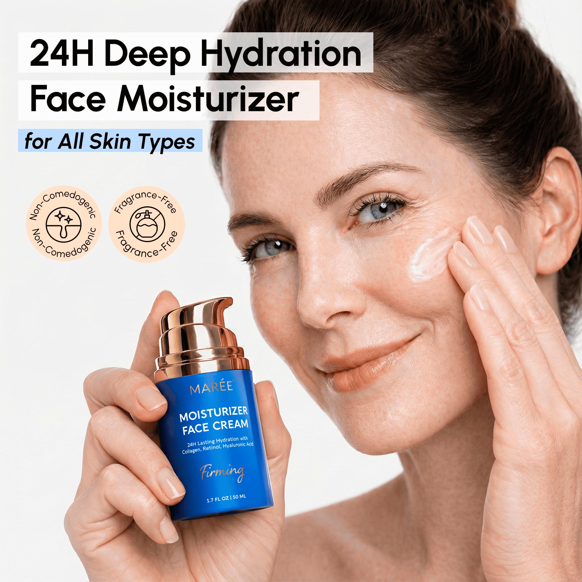 MAREE close-up texture swirl revealing creamy consistency for quick absorption