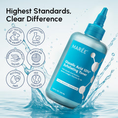 MAREE toner used underarm application showing smoothing benefit