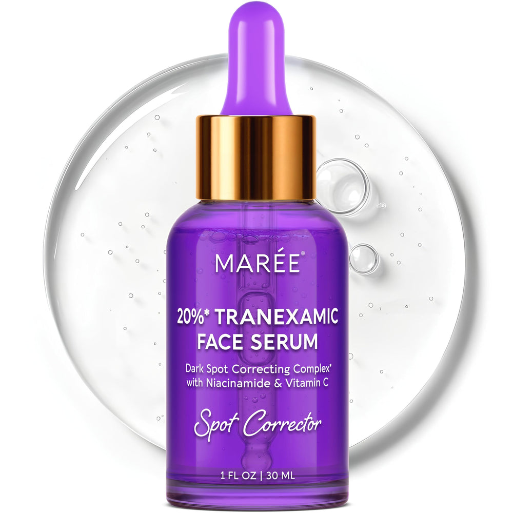 MAREE front bottle showing label and brightening benefit
