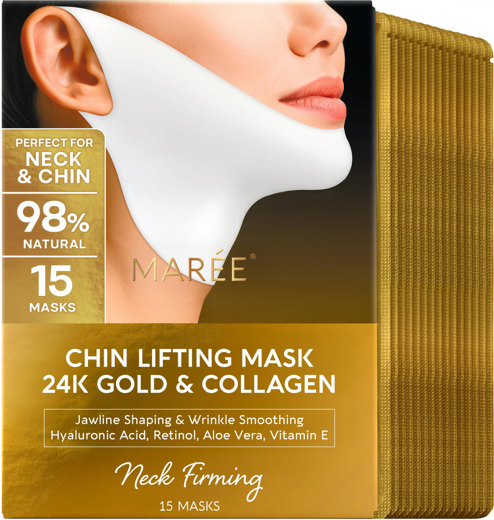 MAREE front packaging showing gold V line design and benefits