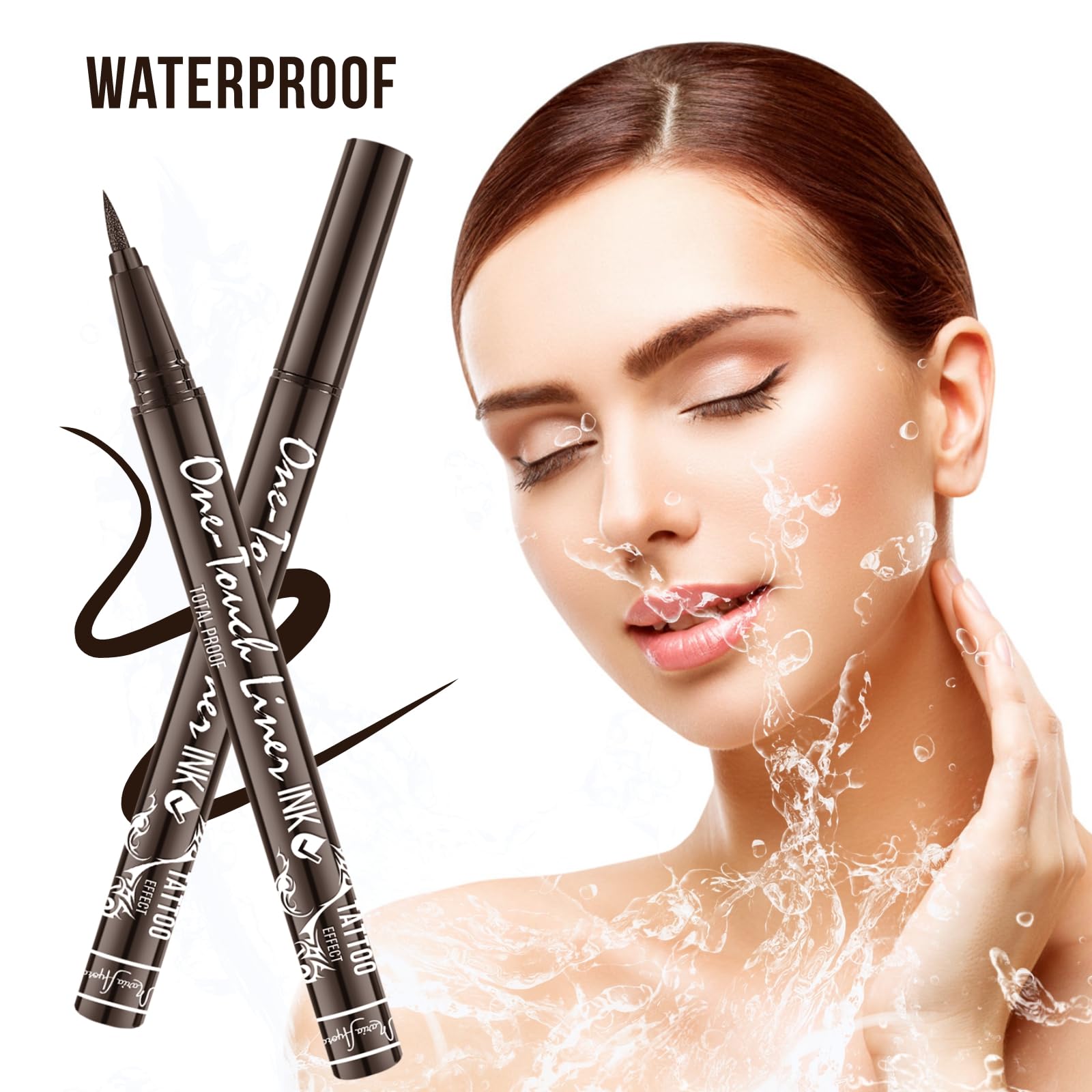 MARIA AYORA eyeliner applied winged eye showing sharp definition benefit