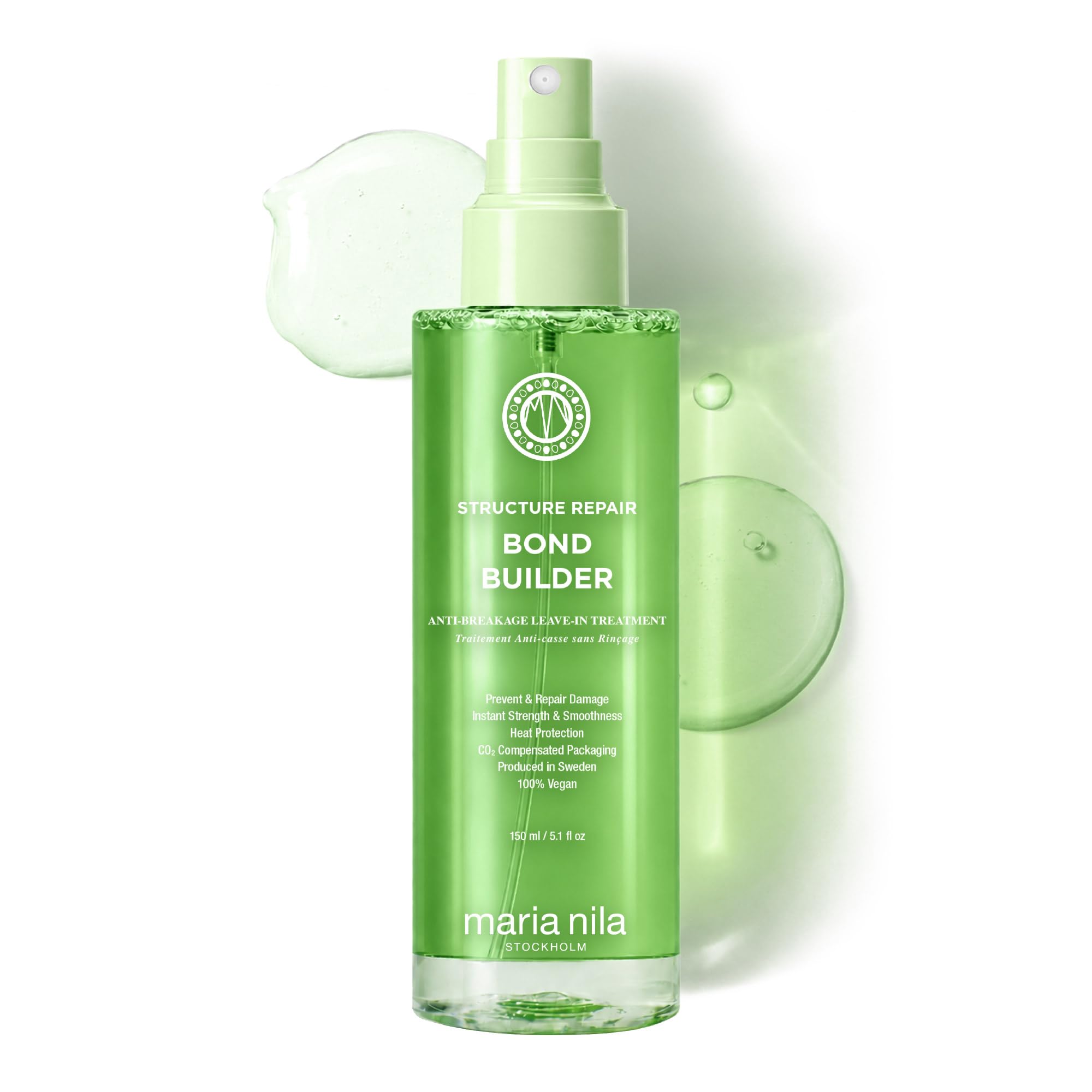 Maria Nila front bottle showing clean design and instant smoothing benefit