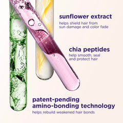Maria Nila spritz applied to dry hair protecting from heat and frizz