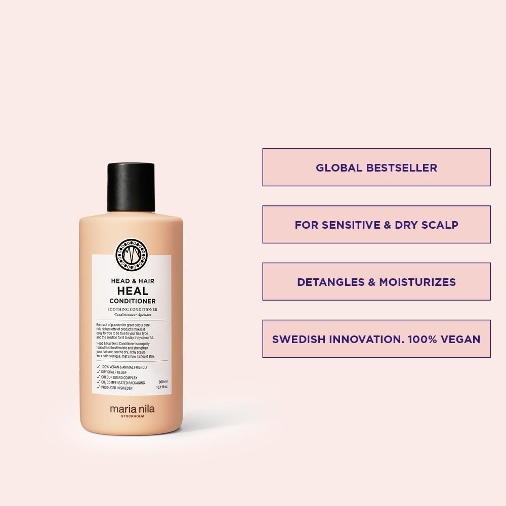 Maria Nila back label with ingredients and usage instructions for reassurance