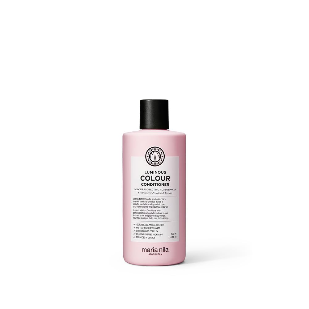 Maria Nila front bottle showing product and brand for instant recognition