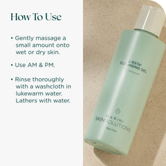 Marini SkinSolutions cleanser staged in bathroom for daily routine appeal