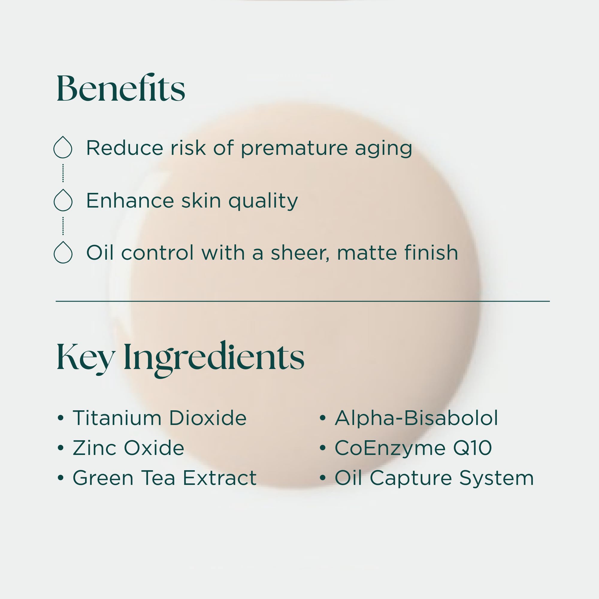 Marini SkinSolutions being applied to cheek for even coverage and oil control