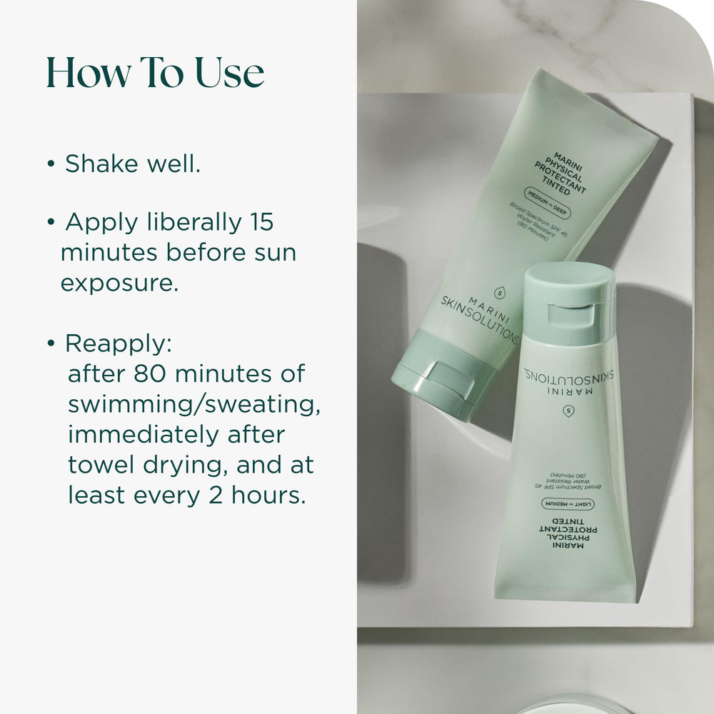 Marini SkinSolutions 2 oz tube beside common items to show true size