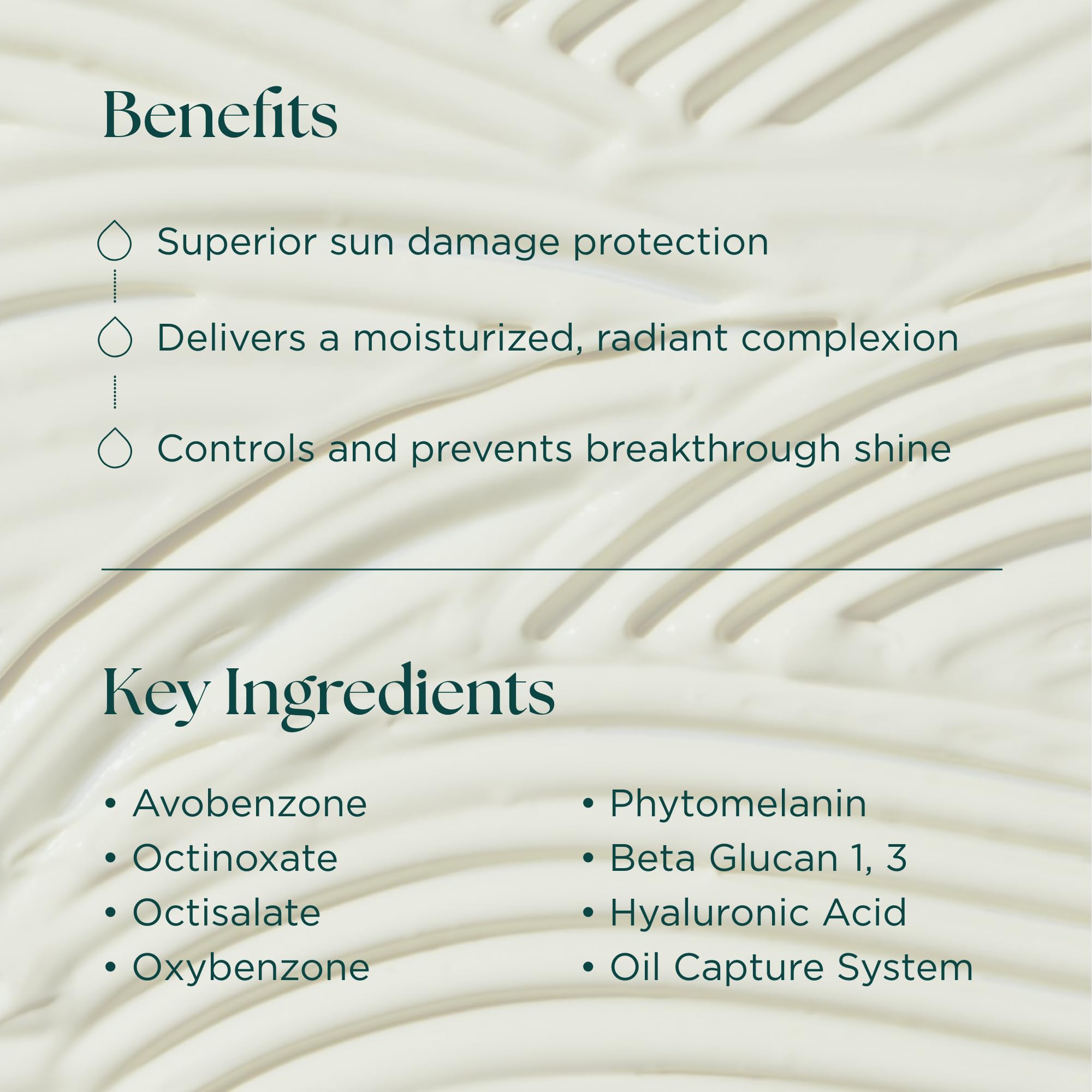 Marini SkinSolutions in hand demonstrating smooth application and coverage