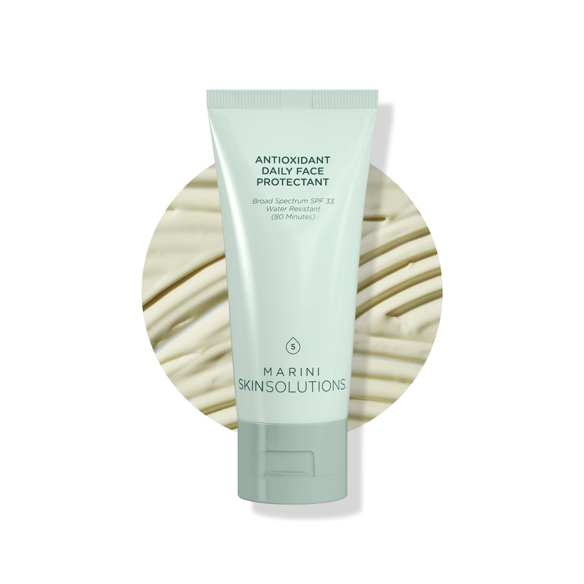 Marini SkinSolutions front packaging shows SPF 33 and benefits