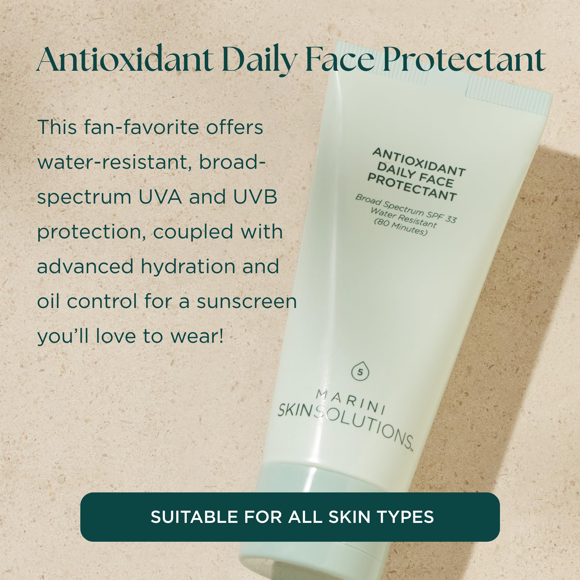 Marini SkinSolutions texture close-up highlighting lightweight blend