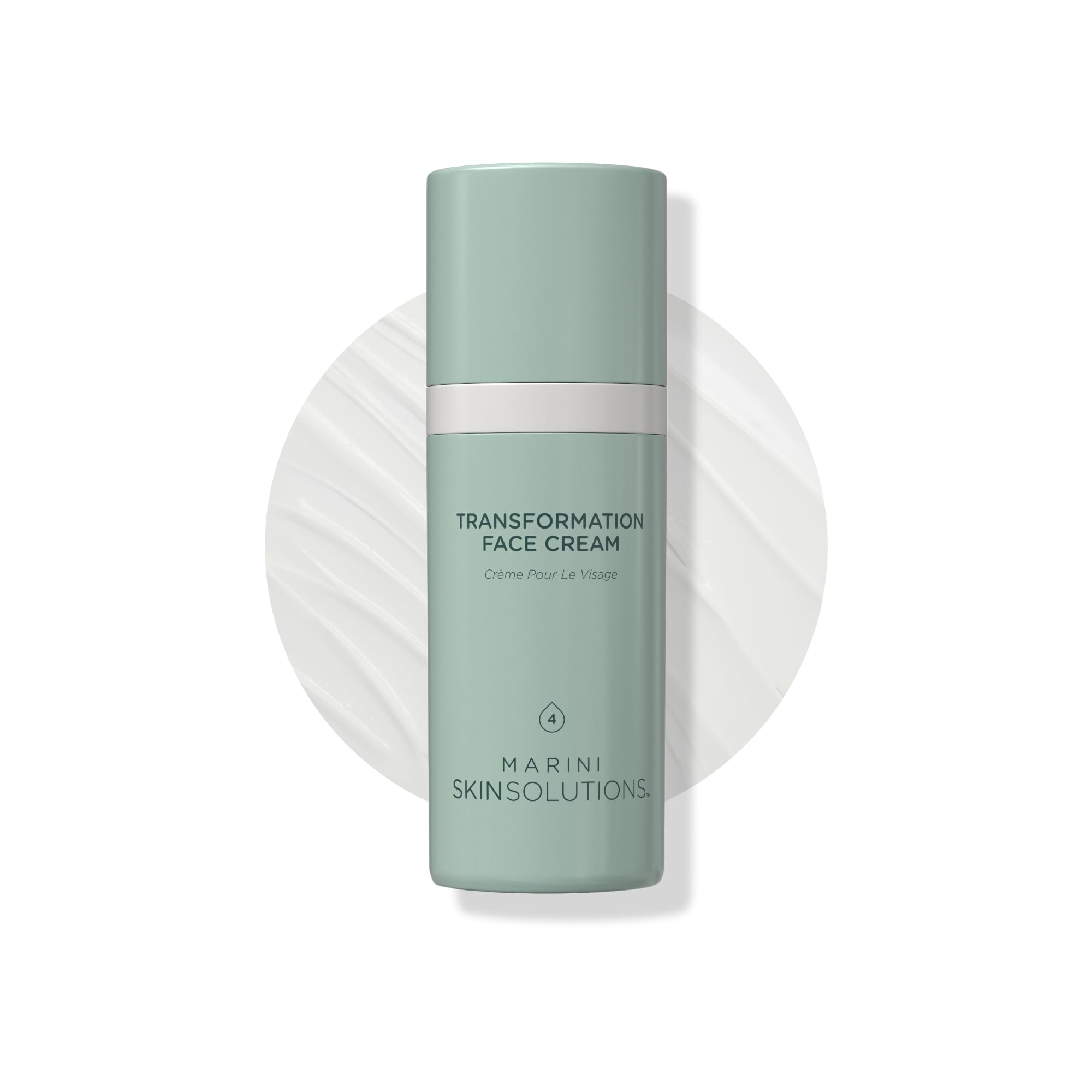 Marini SkinSolutions jar front view showing clean packaging and product size benefit