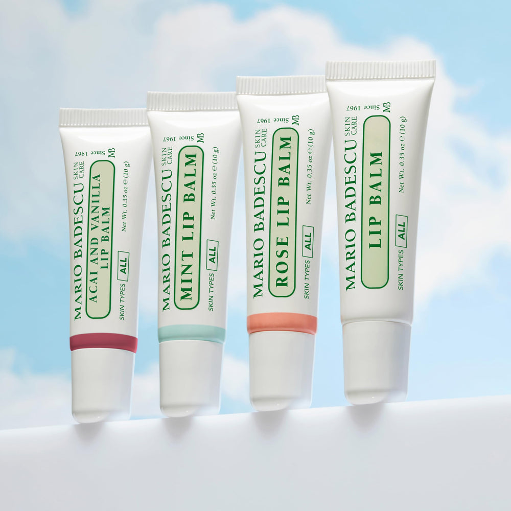 Mario Badescu acai and vanilla label closeup showing ingredient callouts and clean formula