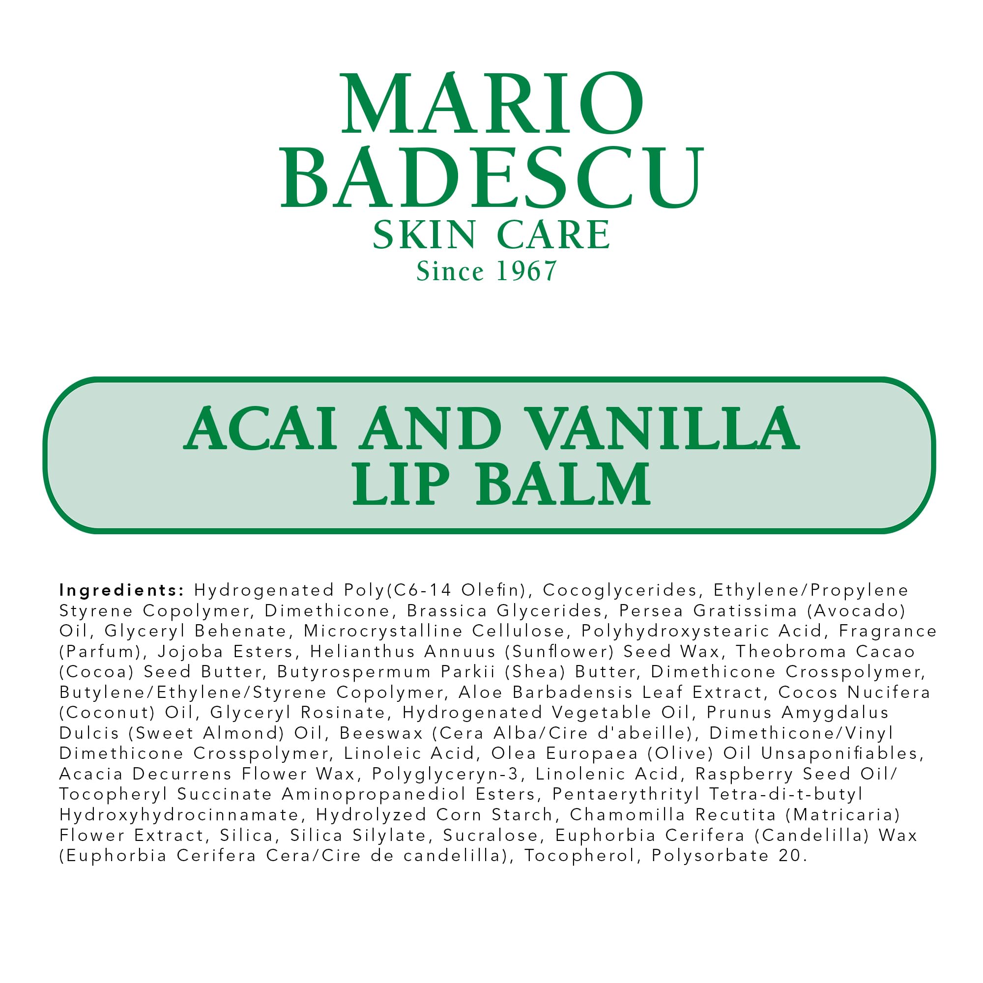 Mario Badescu acai and vanilla in a purse lifestyle shot for on-the-go lip care