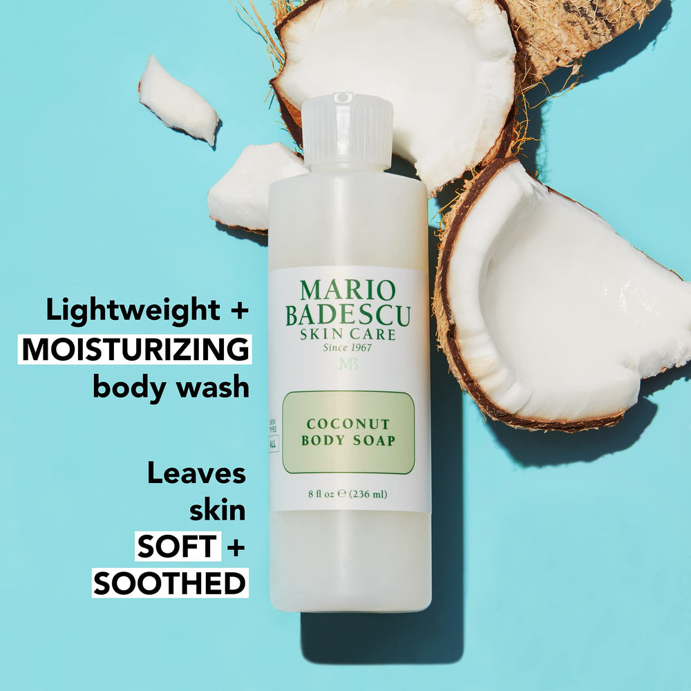 Mario Badescu lather on hand demonstrating silky foam and gentle cleanse
