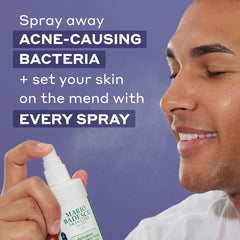 Mario Badescu close-up of spray nozzle delivering fine mist for even coverage