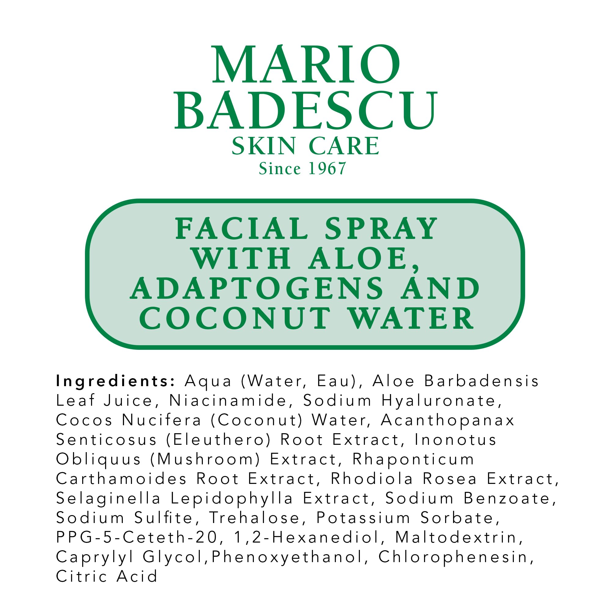 Mario Badescu bottle in fridge lifestyle shot indicating extra-cooling refresh benefit