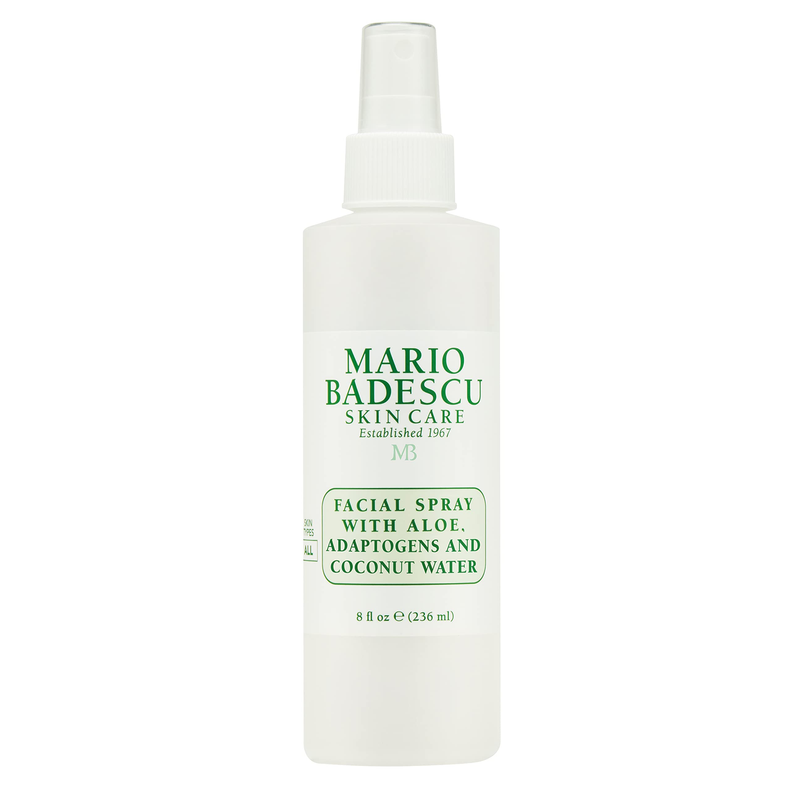 Mario Badescu front bottle showing aloe and coconut for hydration