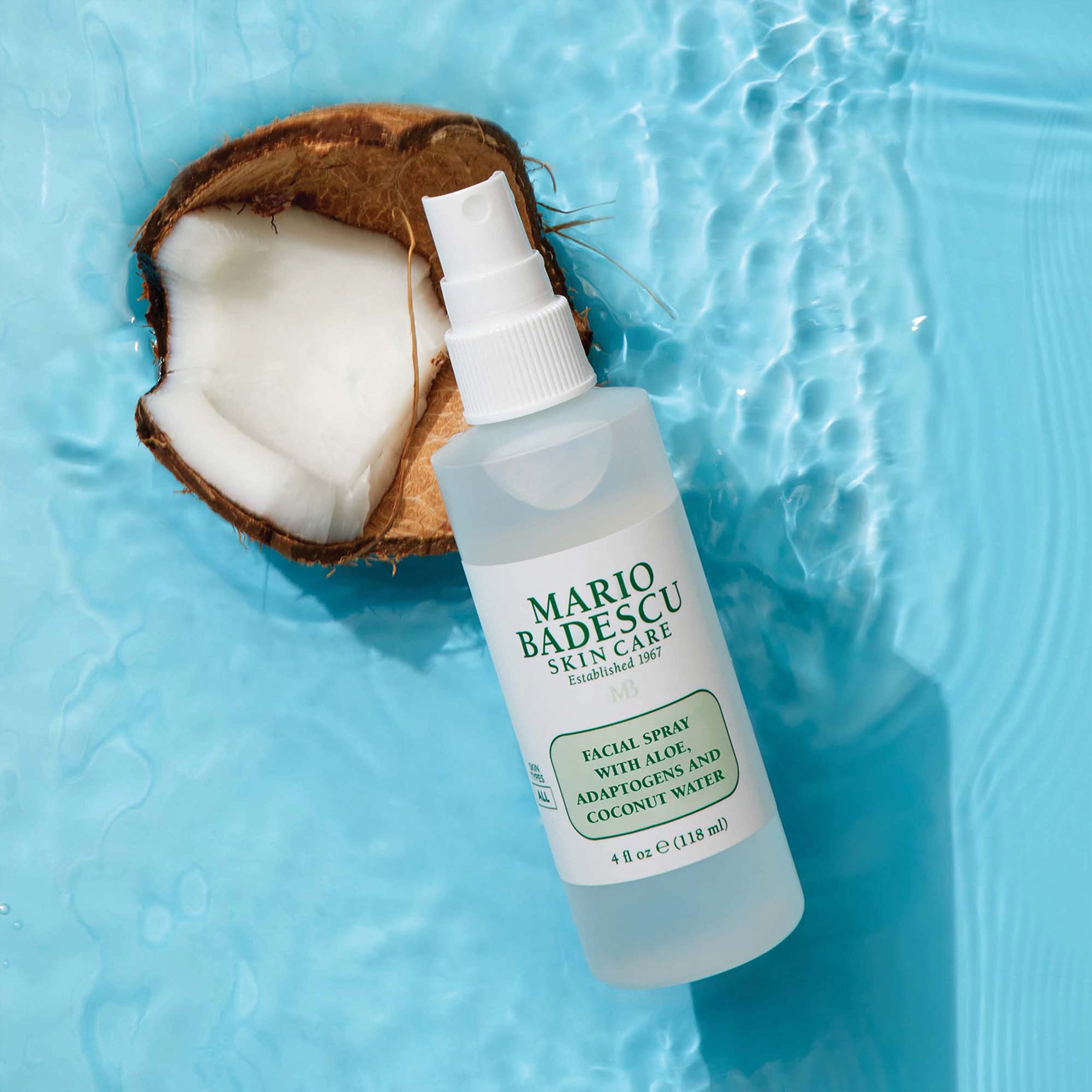Mario Badescu coconut and aloe arrangement showing natural soothing benefits