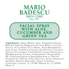 Mario Badescu label and ingredients list clear view for informed shoppers