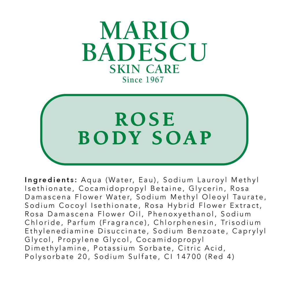 Mario Badescu bottle on bathroom shelf in calming setting encouraging self-care
