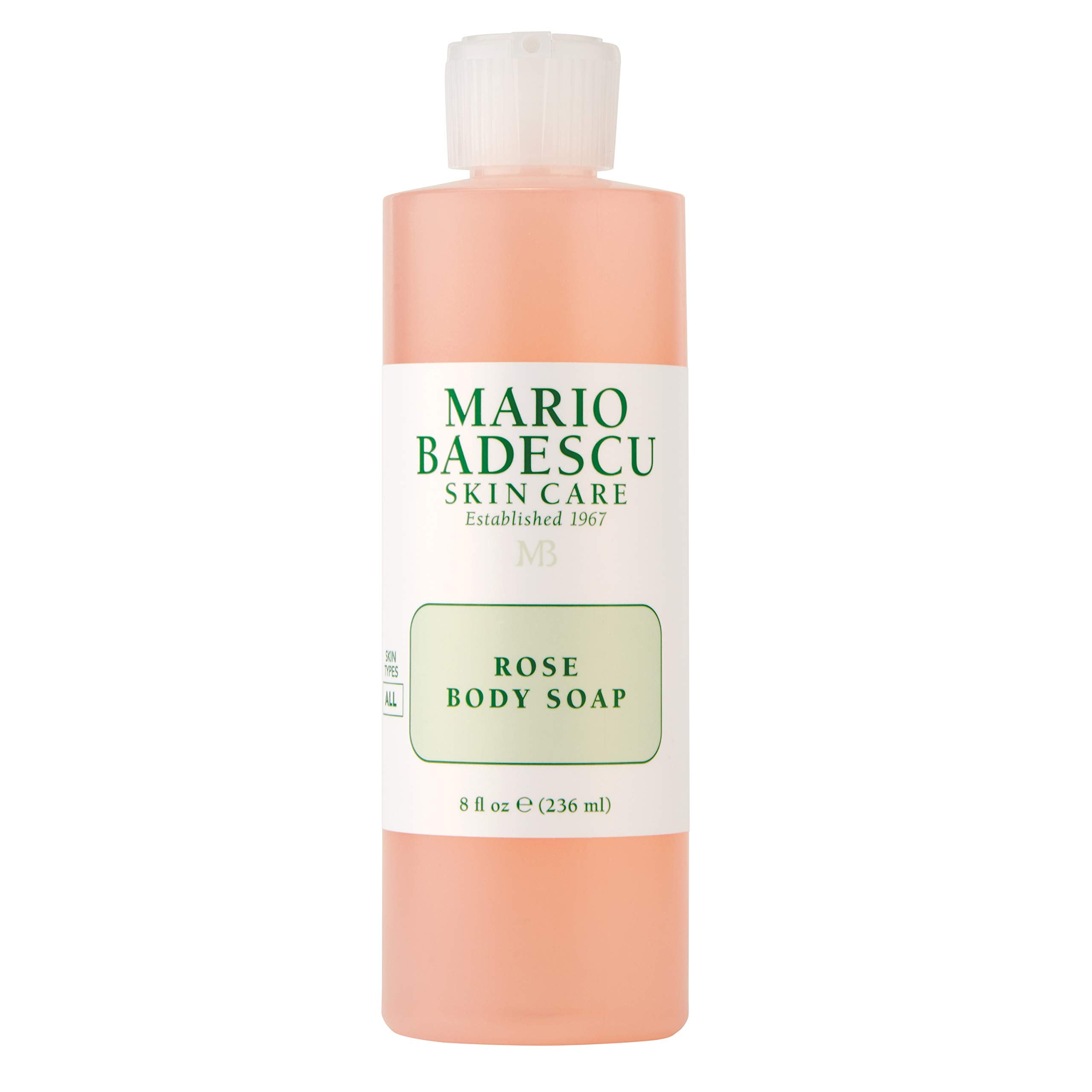 Mario Badescu front packaging showing bottle and branding, promises gentle cleanse