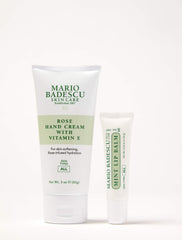 Mario Badescu tube next to everyday items for scale, highlights travel-friendly size