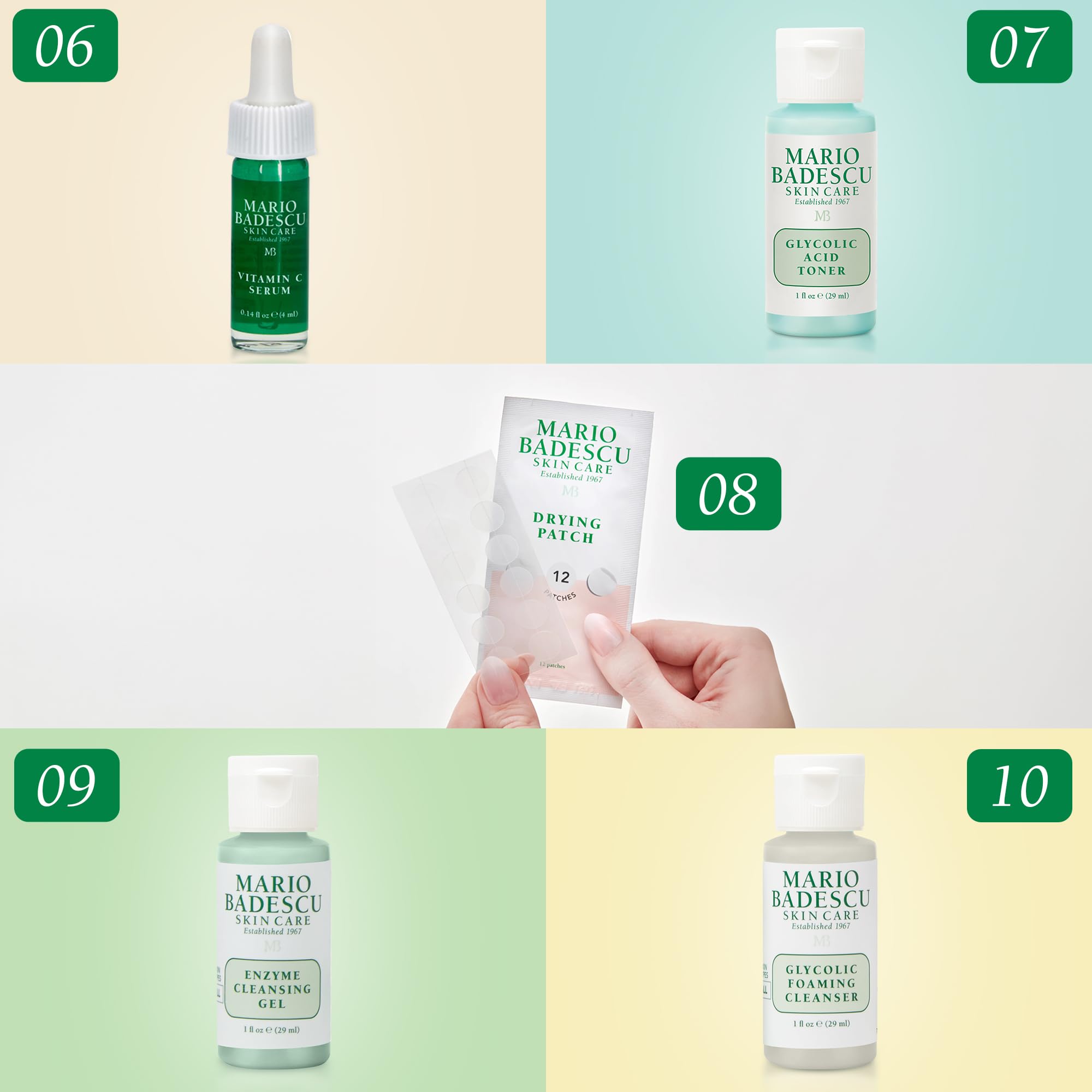 Mario Badescu full kit arranged for travel and gift-ready convenience