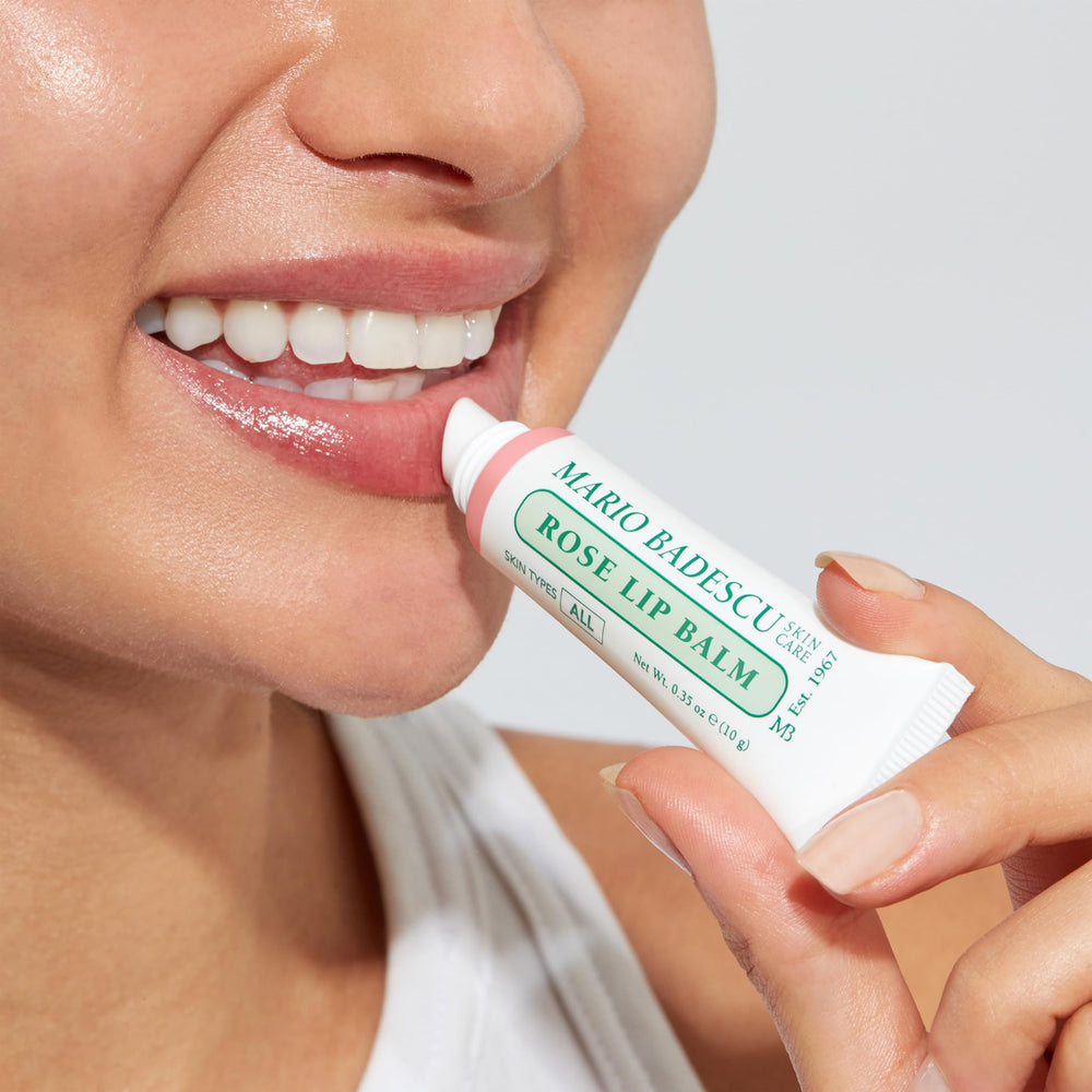 Mario Badescu tube on vanity styling suggesting daily use and beauty routine convenience