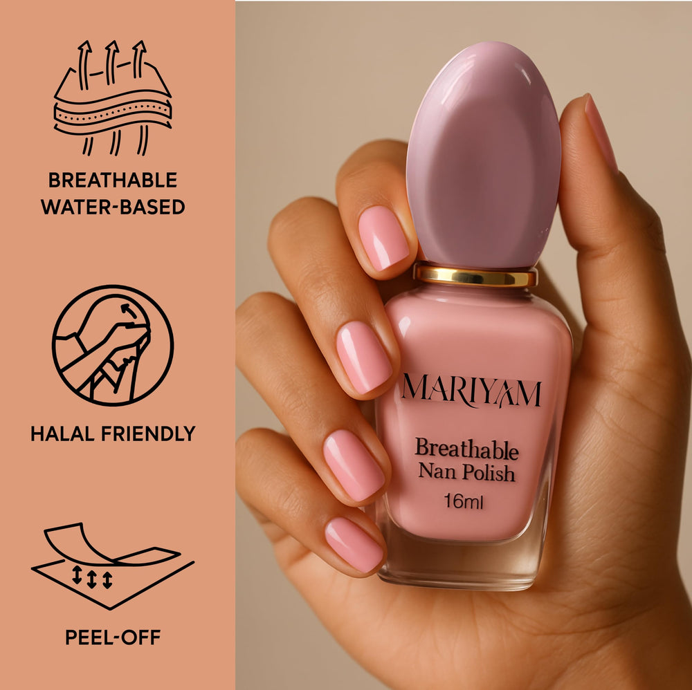 Mariyam application on hand lifestyle portraying quick-dry wearable beauty