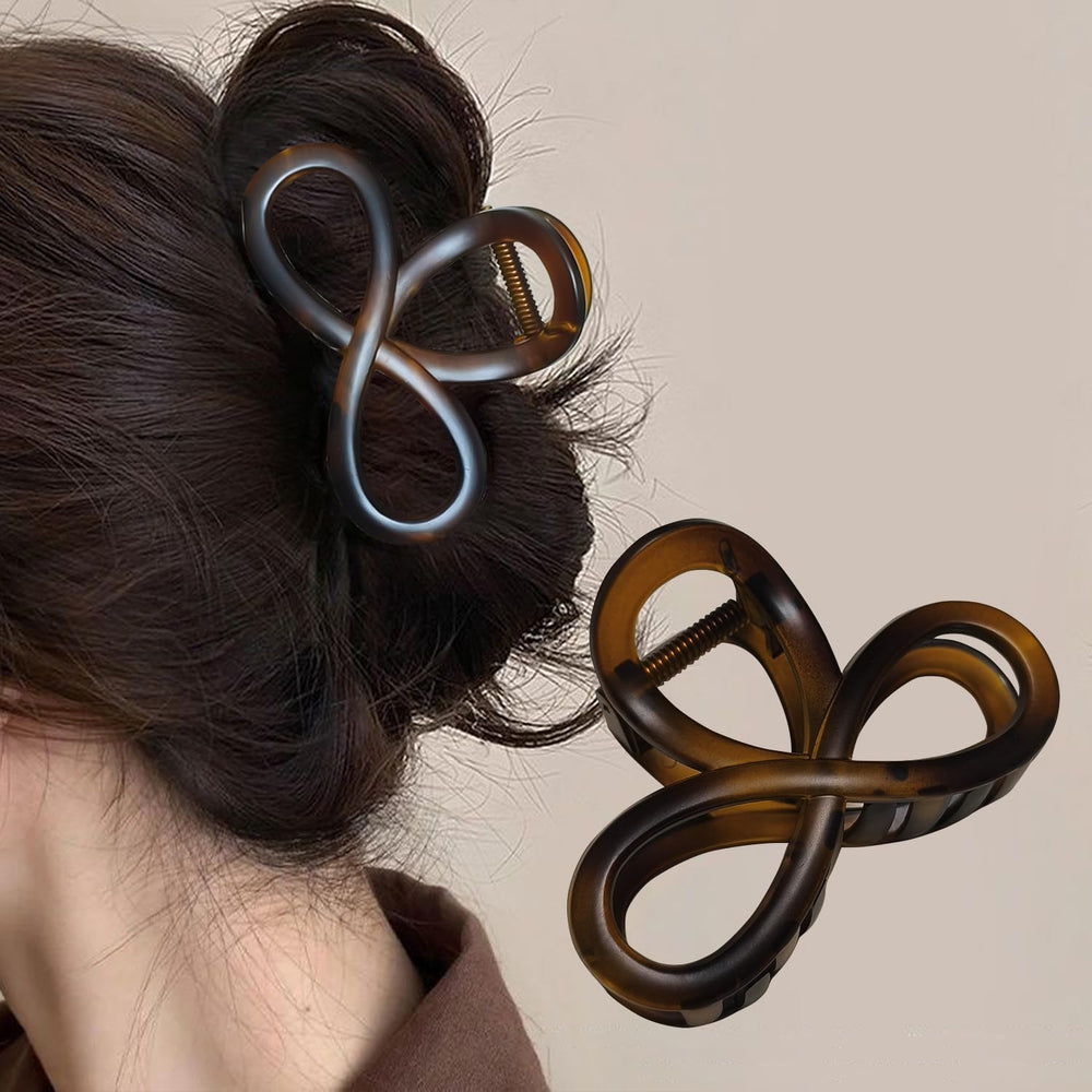 Markuii clip holding hair in a half-up style for secure all-day wear