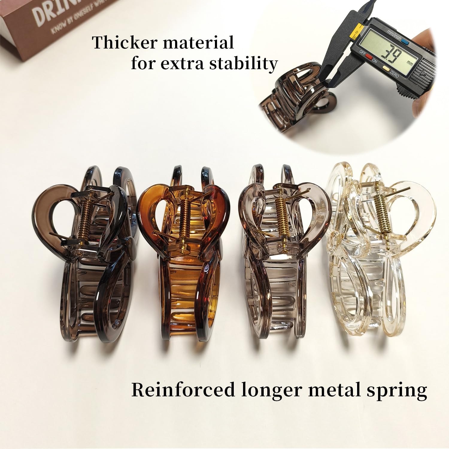 Markuii clip holding high ponytail, strong secure hold during activity