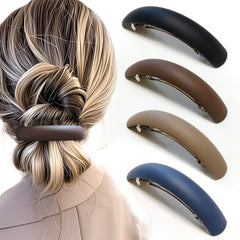 Markuii barrette front view showing full clip and secure hold