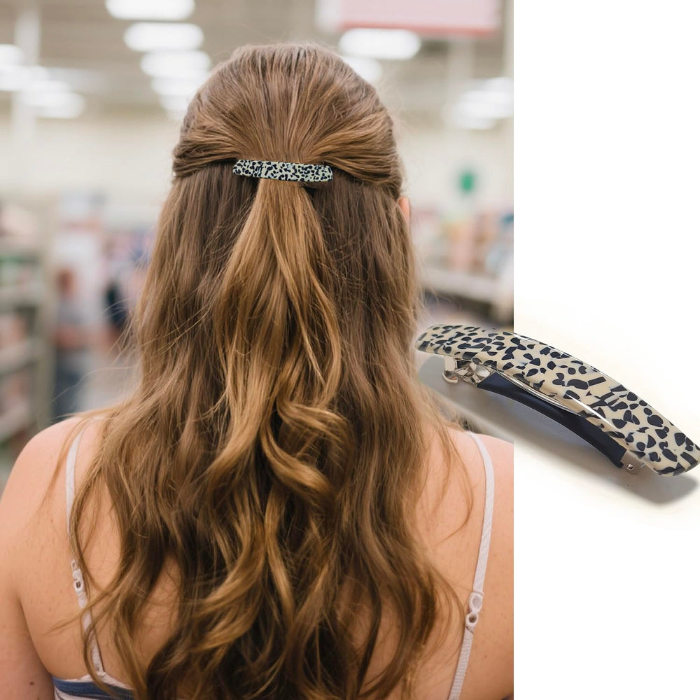 Markuii metal clasp detail showing spring mechanism and firm grip, secures thin hair reliably