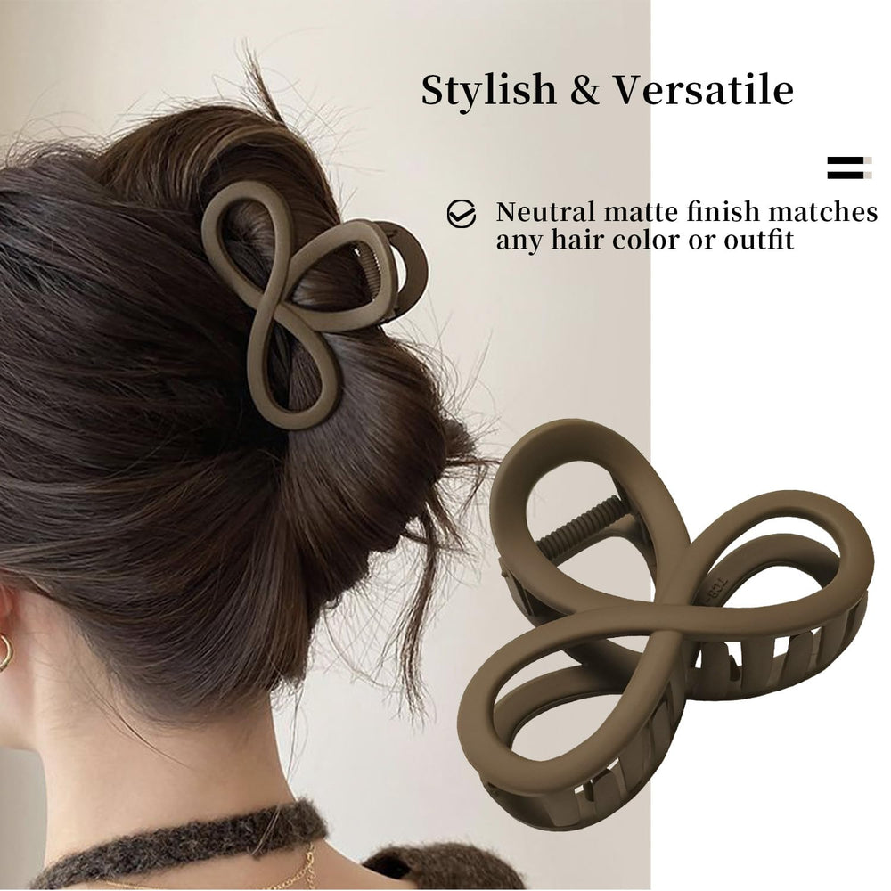 Markuii neutral color clips styled on table showing outfit-friendly tones