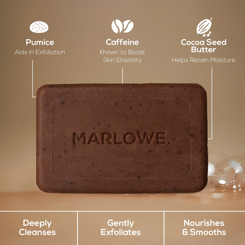 MARLOWE. soap bar on shower shelf showing practical daily-use styling and drainage