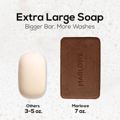 MARLOWE. recycled wrapper close-up emphasizing sustainable packaging benefit