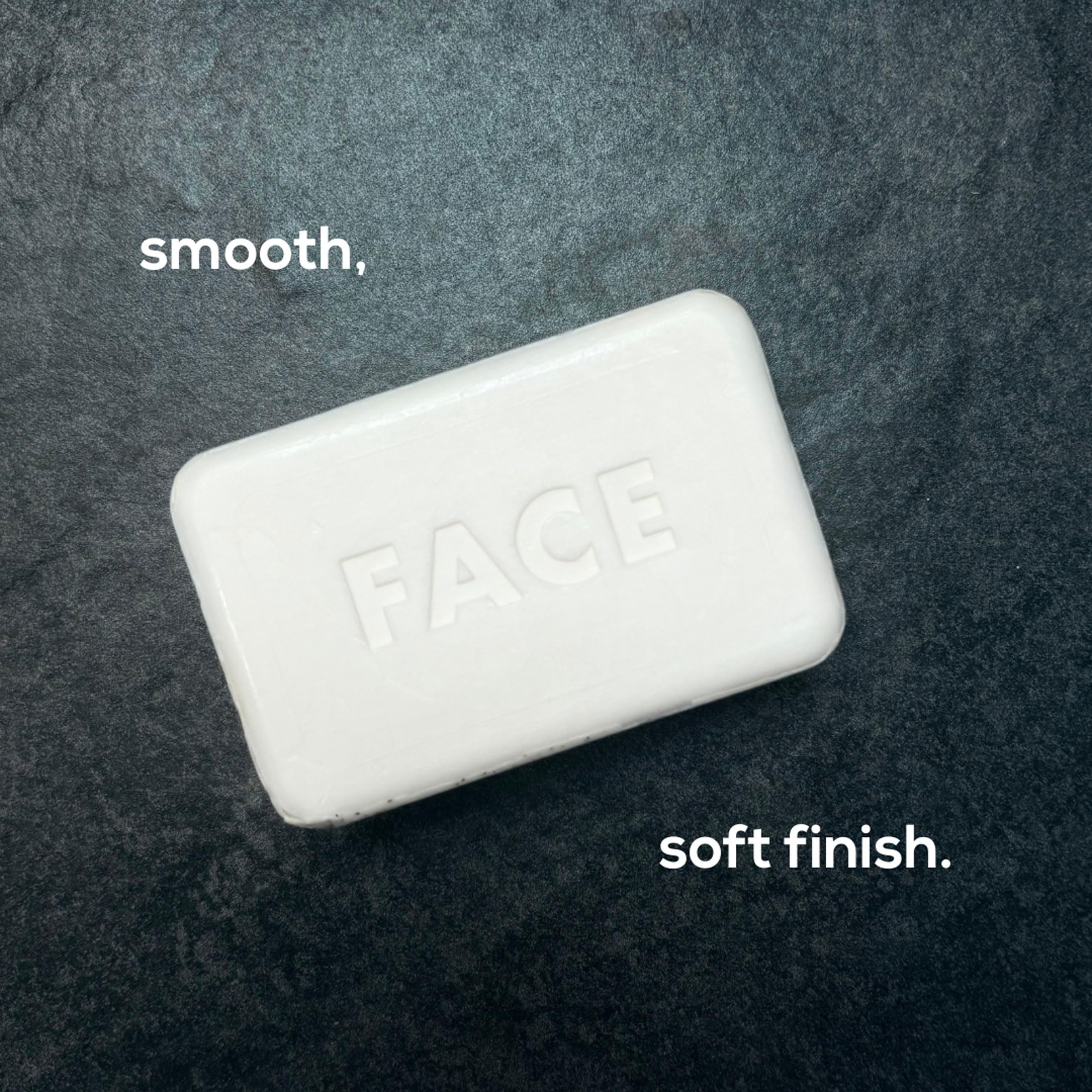 MARLOWE close-up of exfoliating side with pumice and apricot grain detail for effective buffing