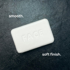 MARLOWE close-up of exfoliating side with pumice and apricot grain detail for effective buffing