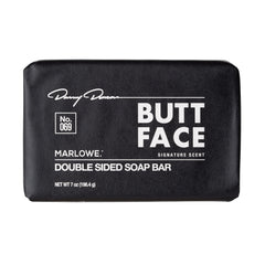 MARLOWE front packaging showing the two-sided soap and scent name, communicates quality