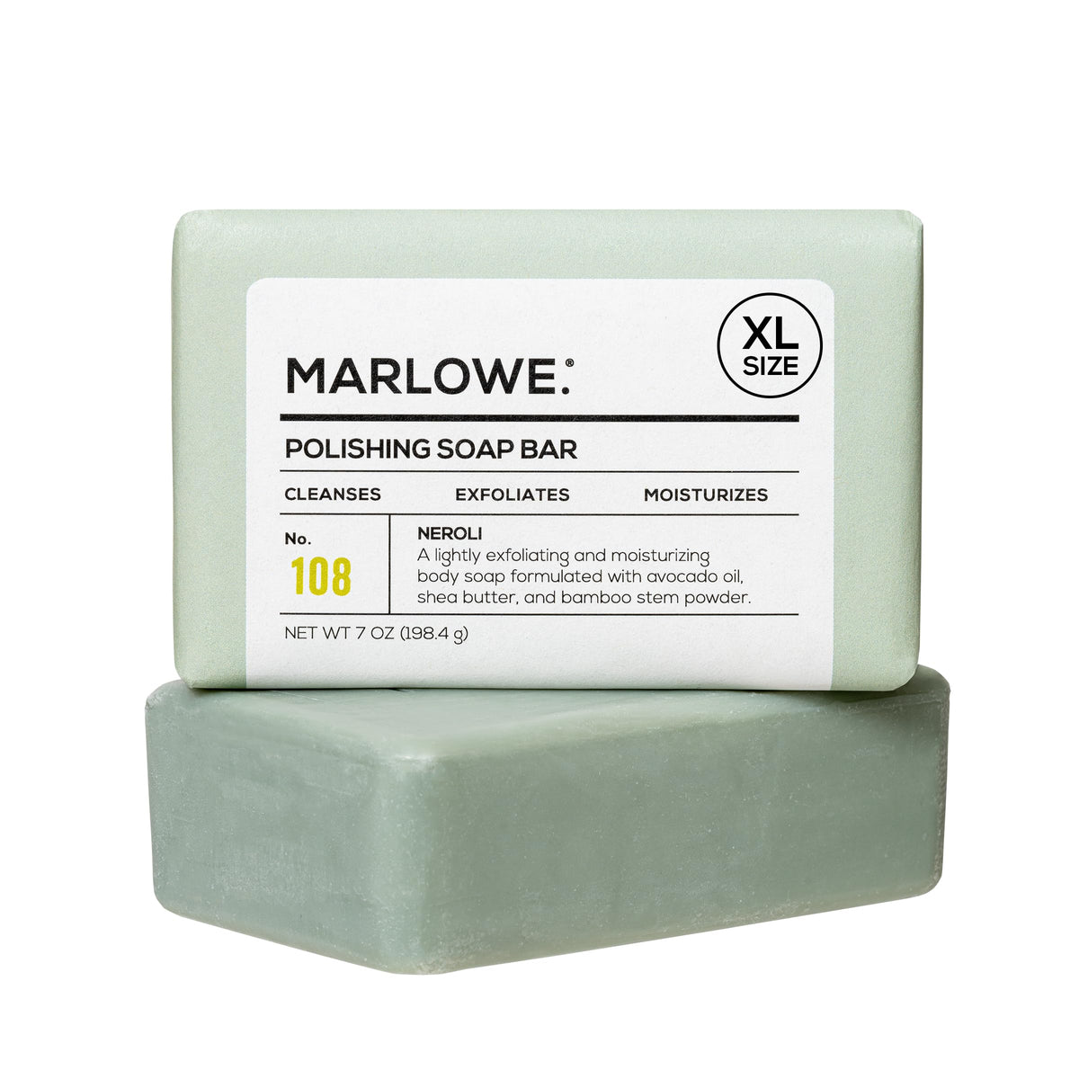 MARLOWE. front packaging showing sage and fir scent and eco wrapper benefits
