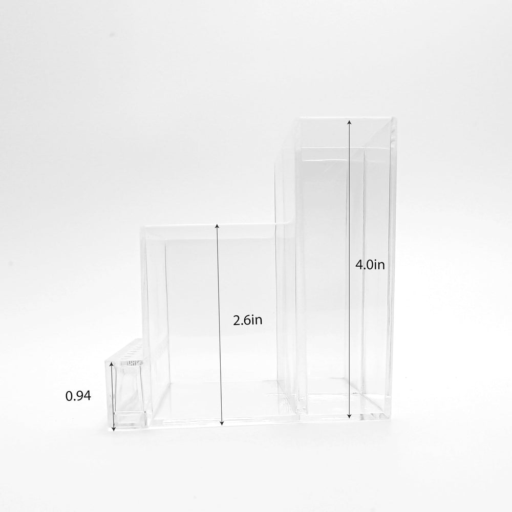 Marsrut top row dual holes holding pens and plugs for quick access