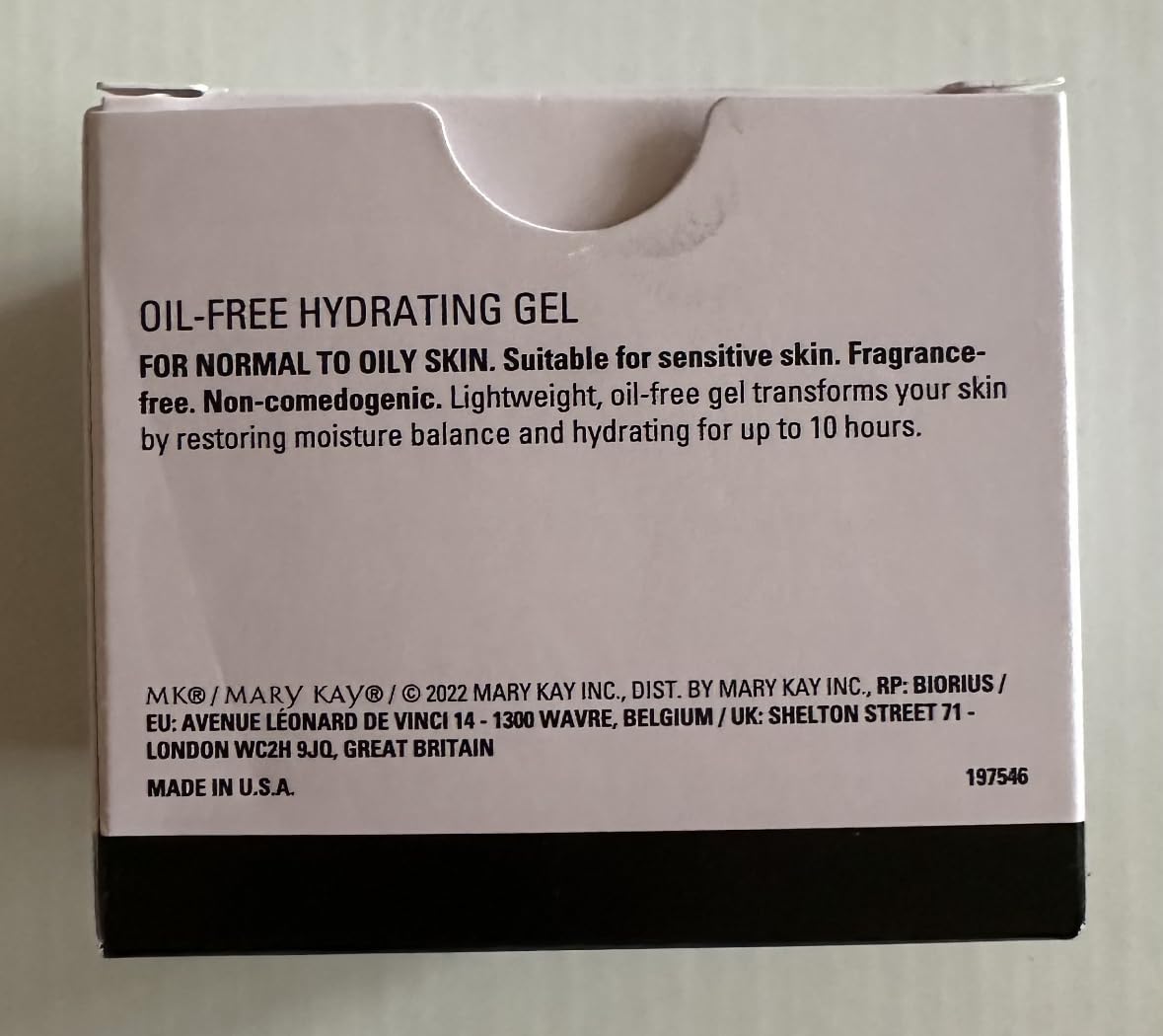 Mary Kay gel used under foundation showing makeup-ready, non-greasy finish