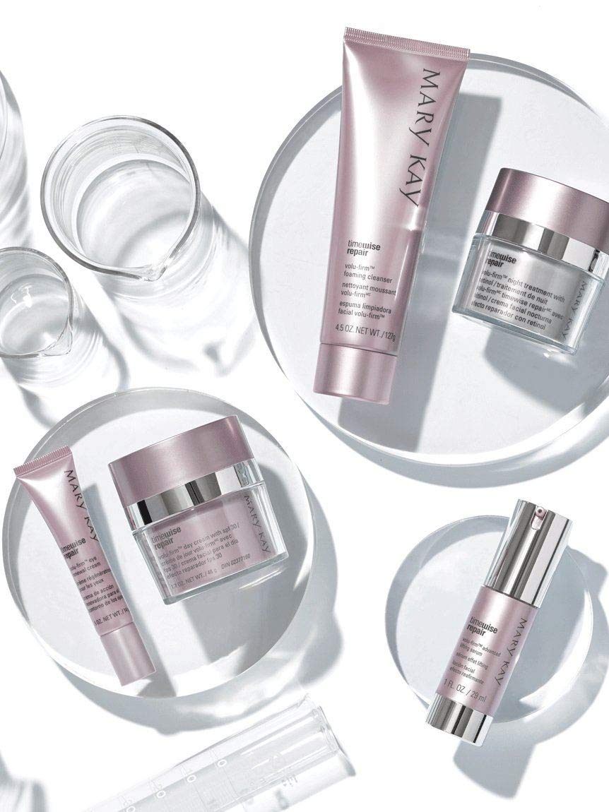 Mary Kay eye cream being applied to under-eye for visible firming