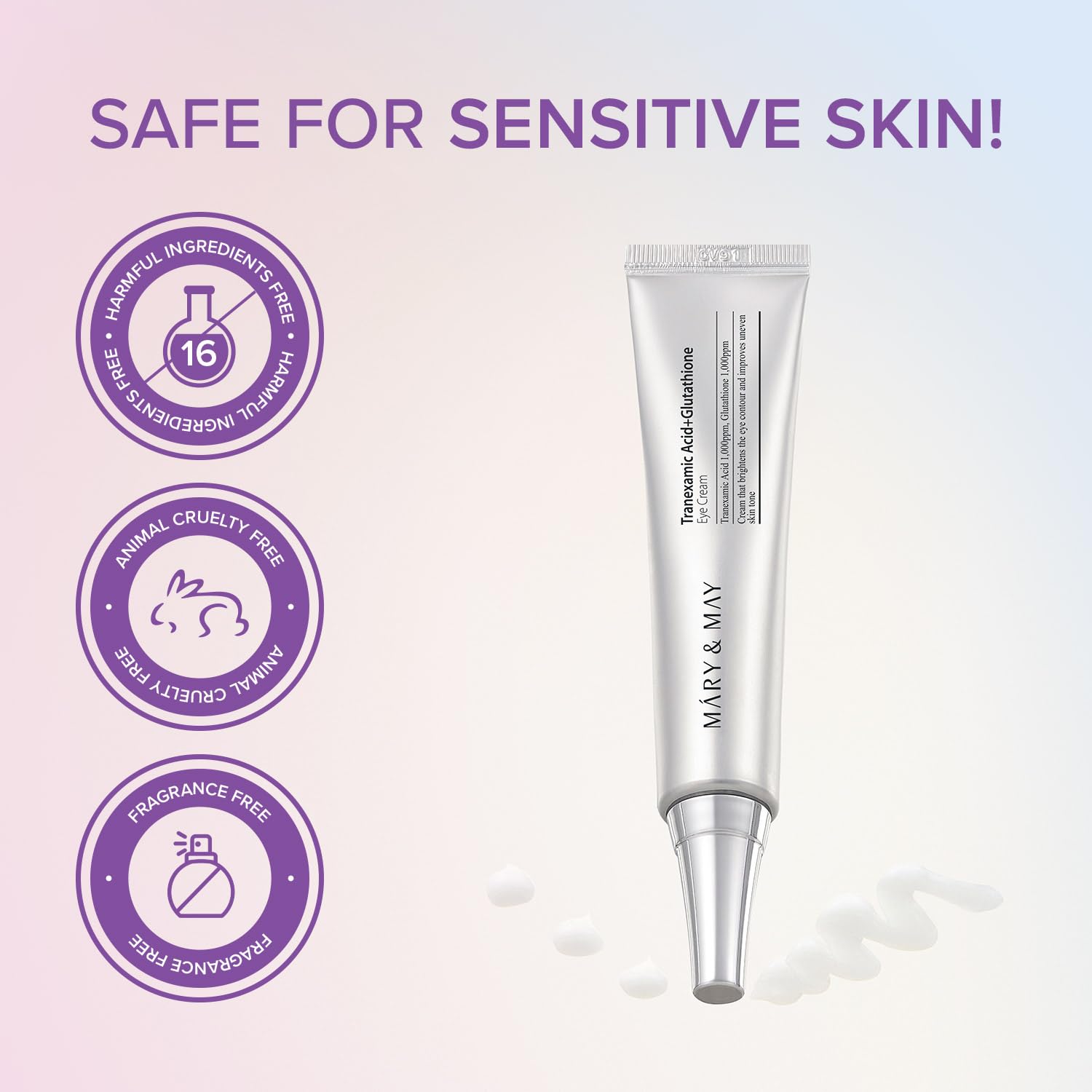 Mary&May applied before makeup showing smooth layering under cosmetics