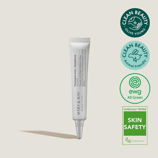 Mary&May cream texture close-up highlighting smooth antioxidant-rich formula
