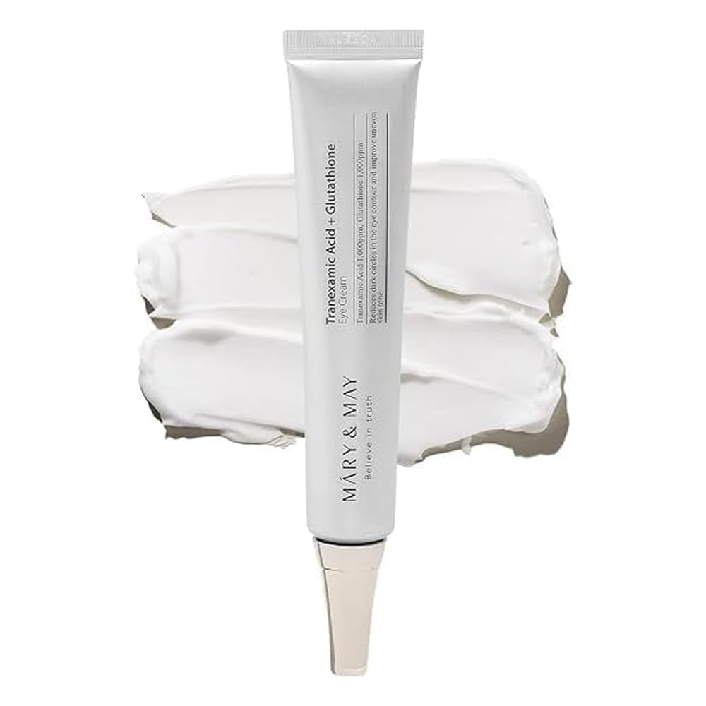 Mary&May packaging label close-up shows ingredient highlights and EWG green claim