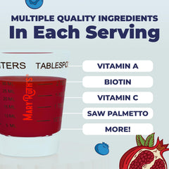 MARYRUTH'S poured into glass demonstrating drinkable format and convenience benefit