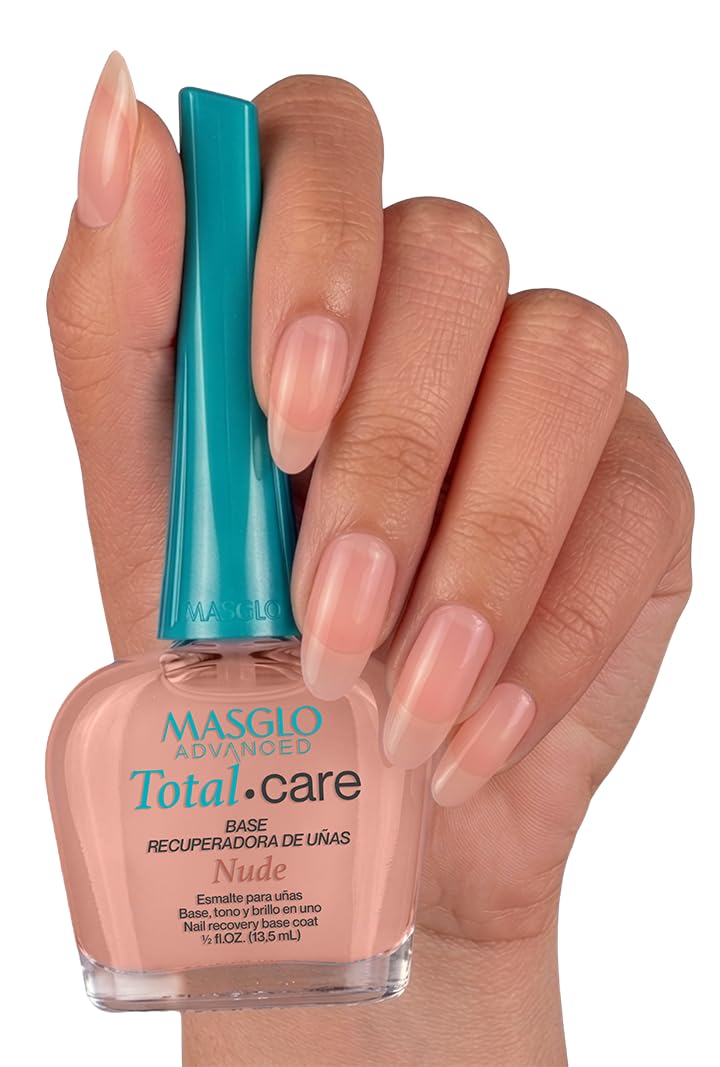 MASGLO brush and bottle close-up demonstrating easy application and smooth finish