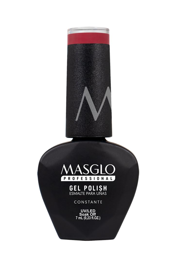 MASGLO polished nails lifestyle image showing glossy red manicure benefit